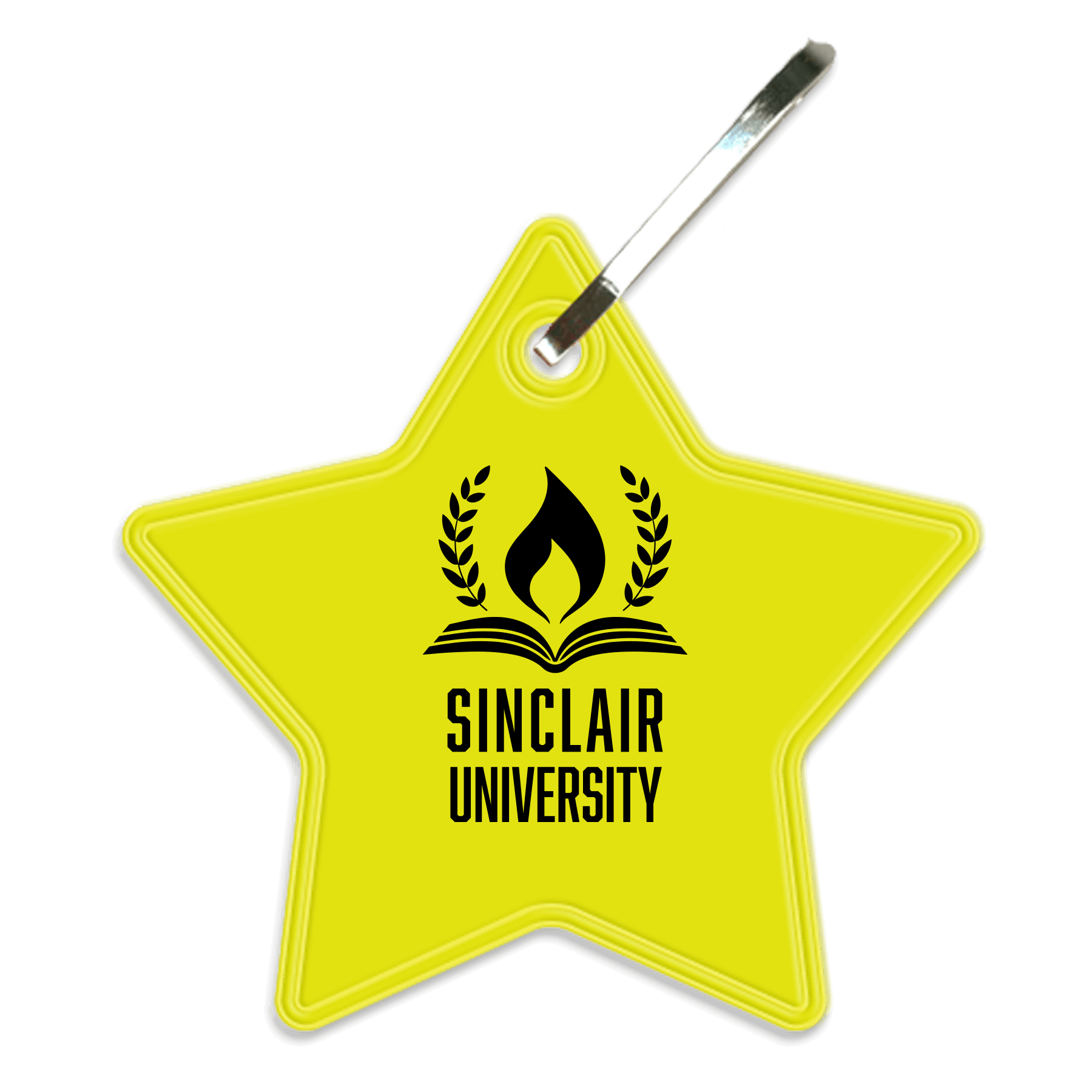 Star Reflective Zipper Pull                                           